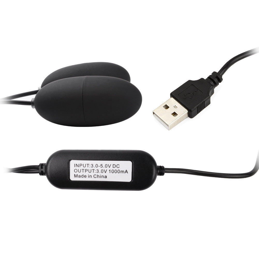 Dual Egg Vibrator, USB Plug in, 3 colors - Free Shipping  TPS