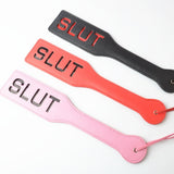 Spank Paddle with 4 styles BITCH, SLUT, LOVE, SLAVE, 3 colors - Free Shipping