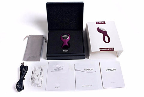 SVAKOM Tyler Penis Ring Vibrator USB Charge - Free Shipping TPS SVAKOM Tyler Penis Ring Vibrator USB Charge - Free Shipping TPS