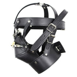 Leather Zipper Mouth Mask Restraint Adjustable - Free Shipping